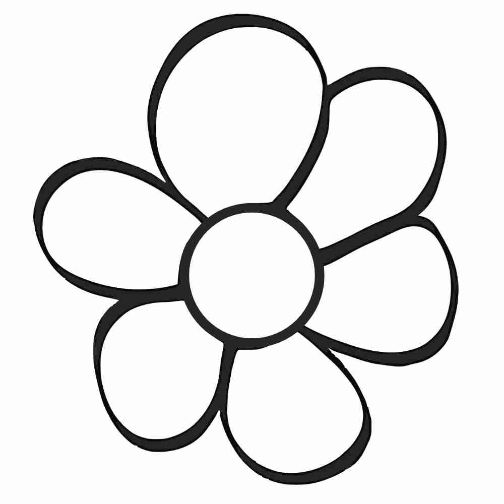 flor maio laranja para colorir