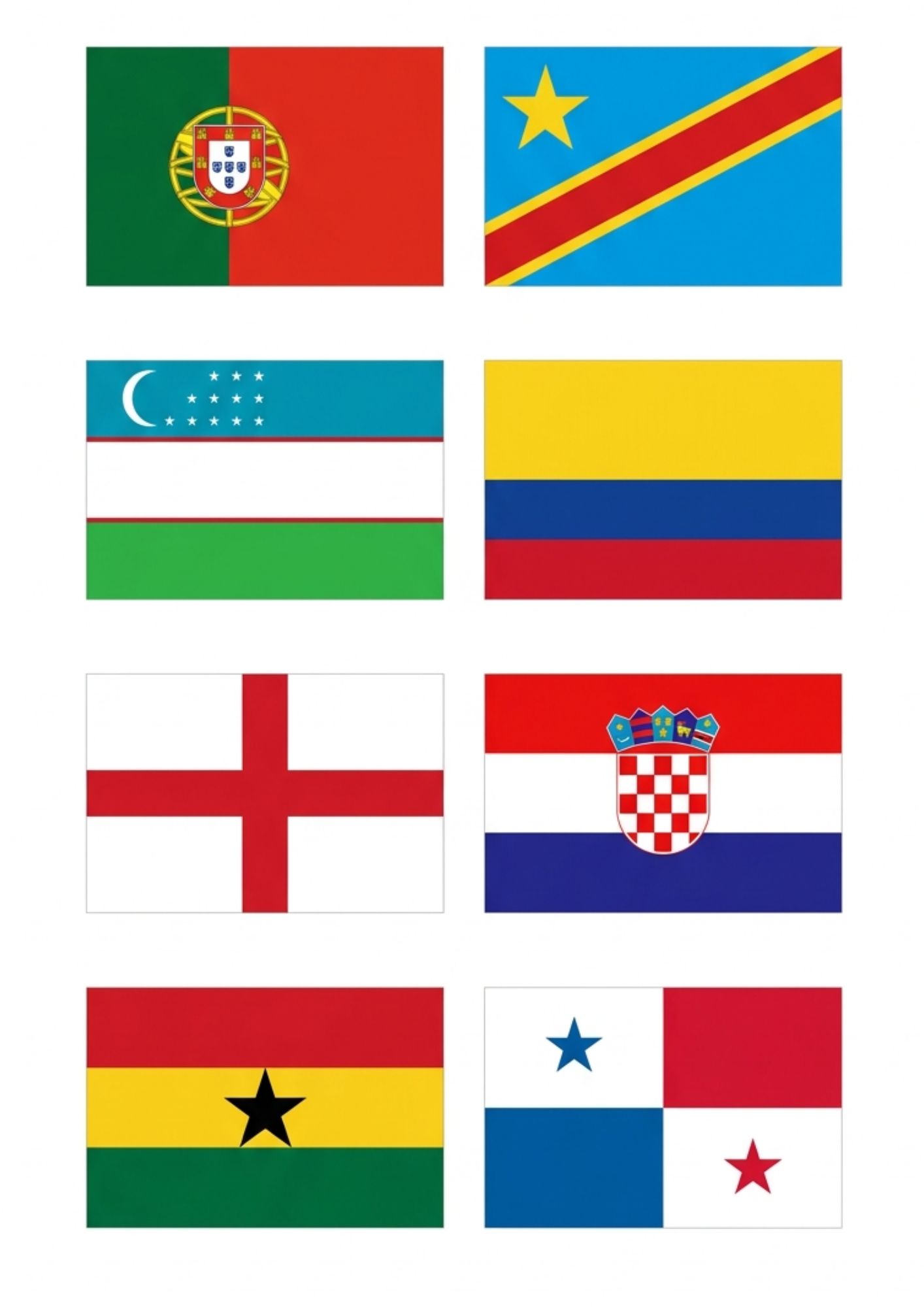 bandeiras dos países da copa do mundo 2026 para imprimir