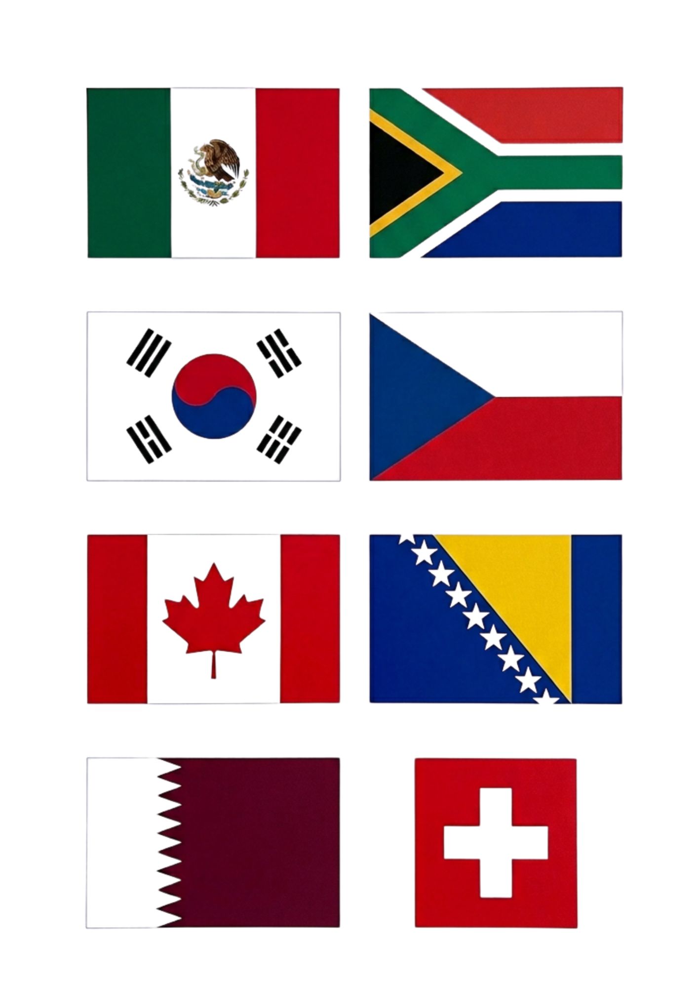 bandeiras dos países da copa do mundo 