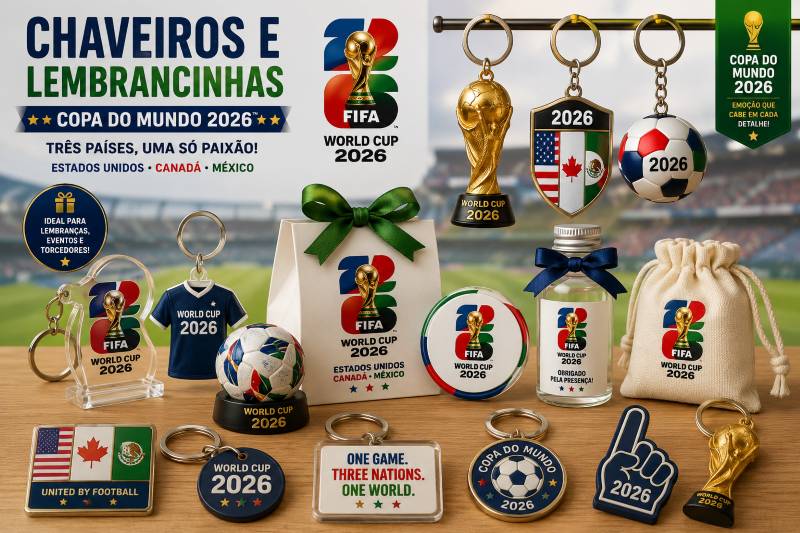 chaveiros da copa 2026 