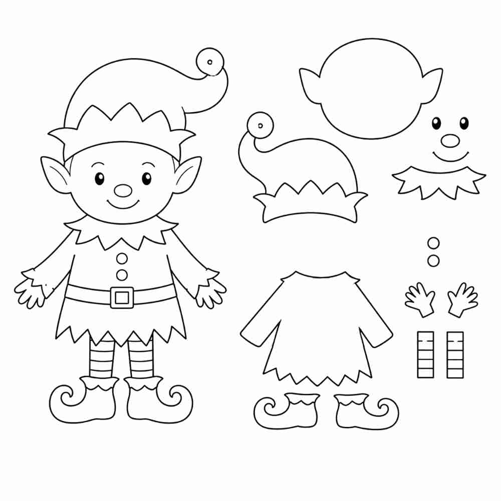 molde de duende em eva