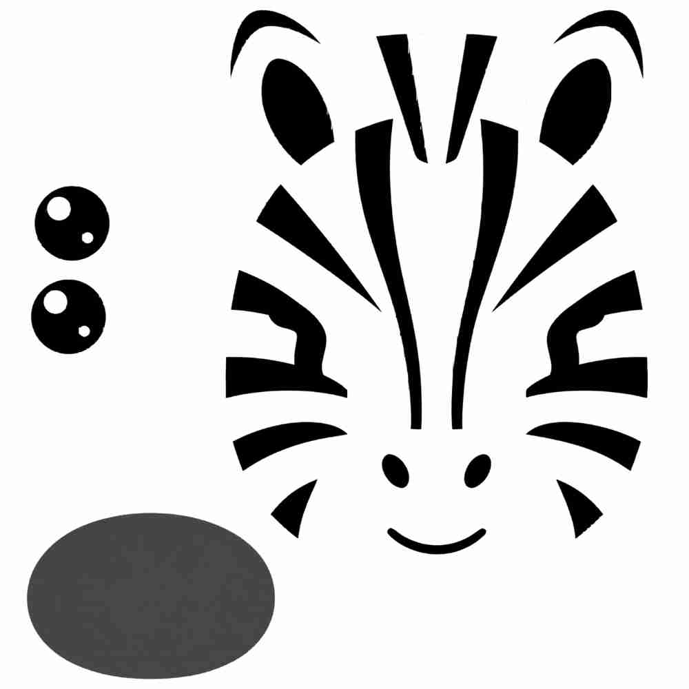 molde de zebra para imprimir