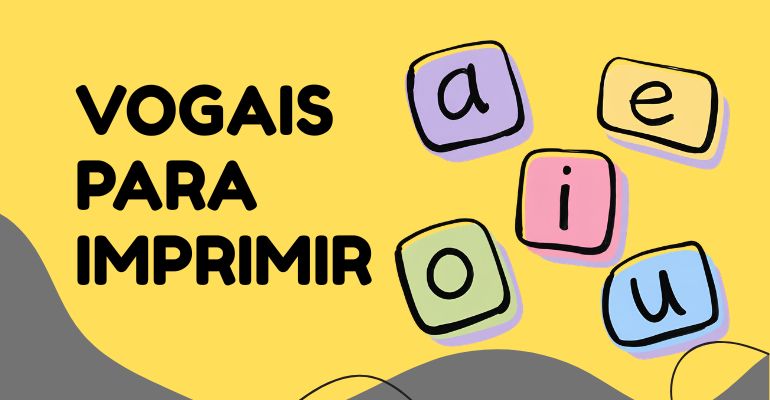 vogais para imprimir