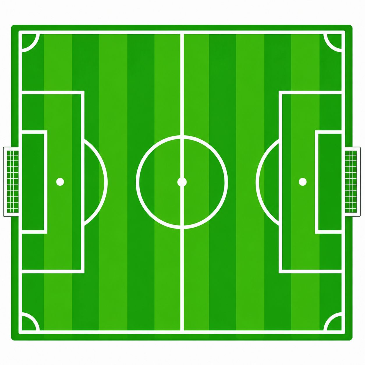 campo de de futebol grande colorido