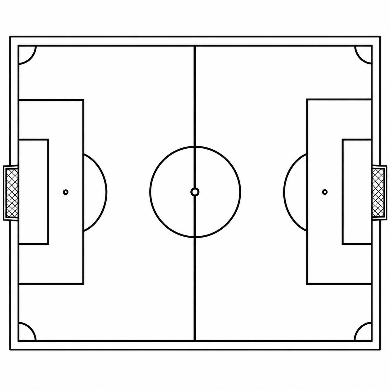 Campo de futebol para imprimir e colorir