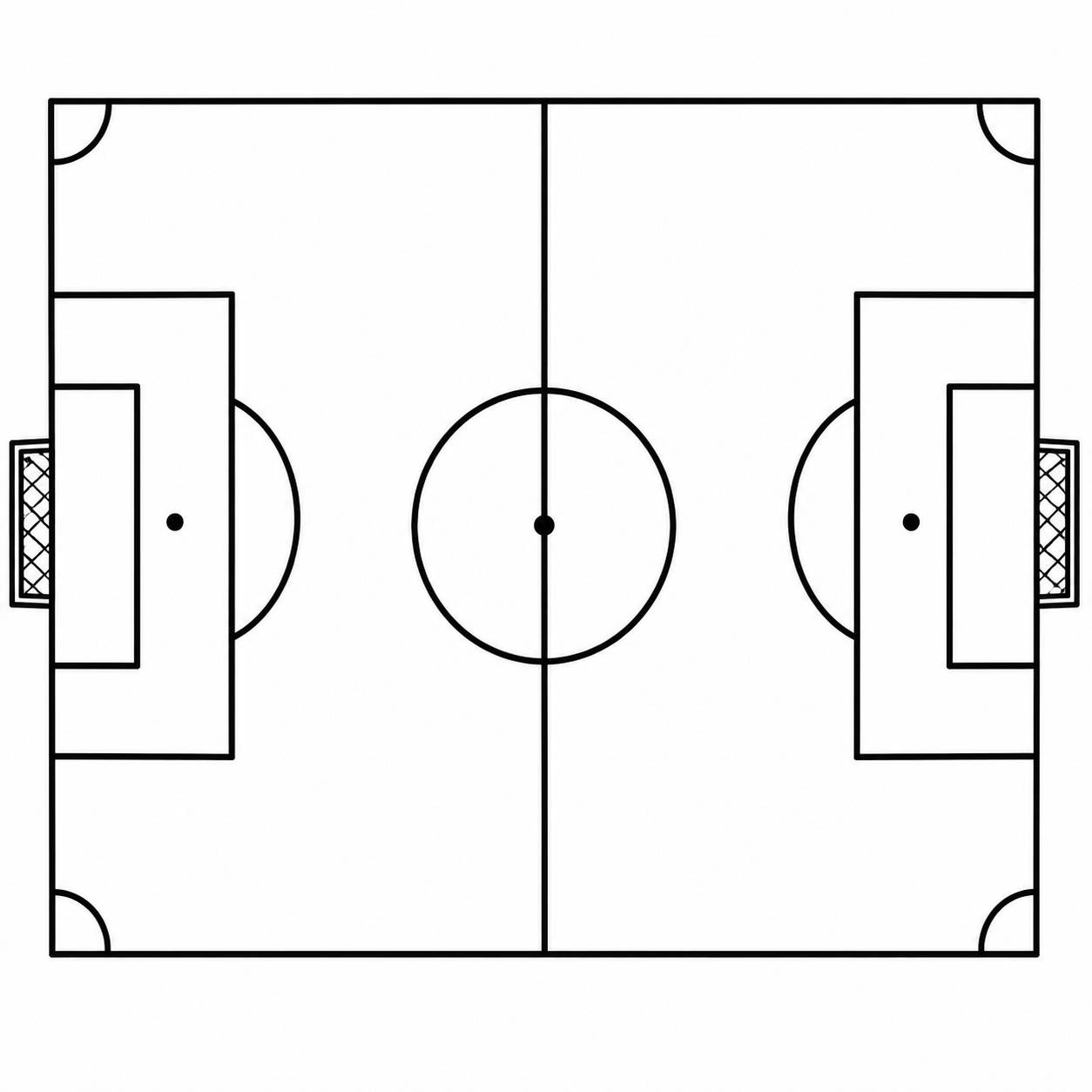 Campo de futebol para imprimir