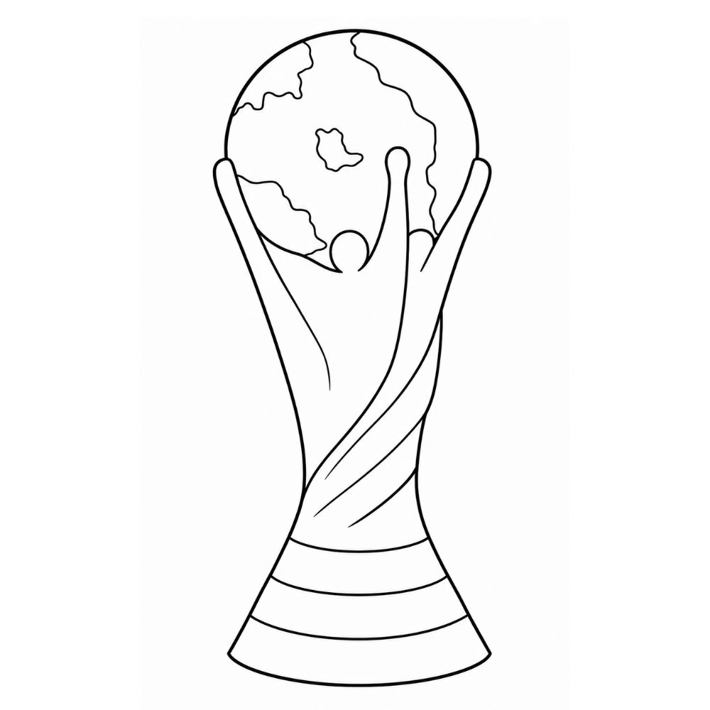 taça da copa para imprimir e colorir