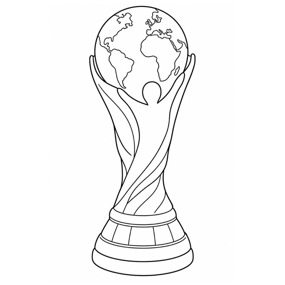 taça da copa para imprimir grande