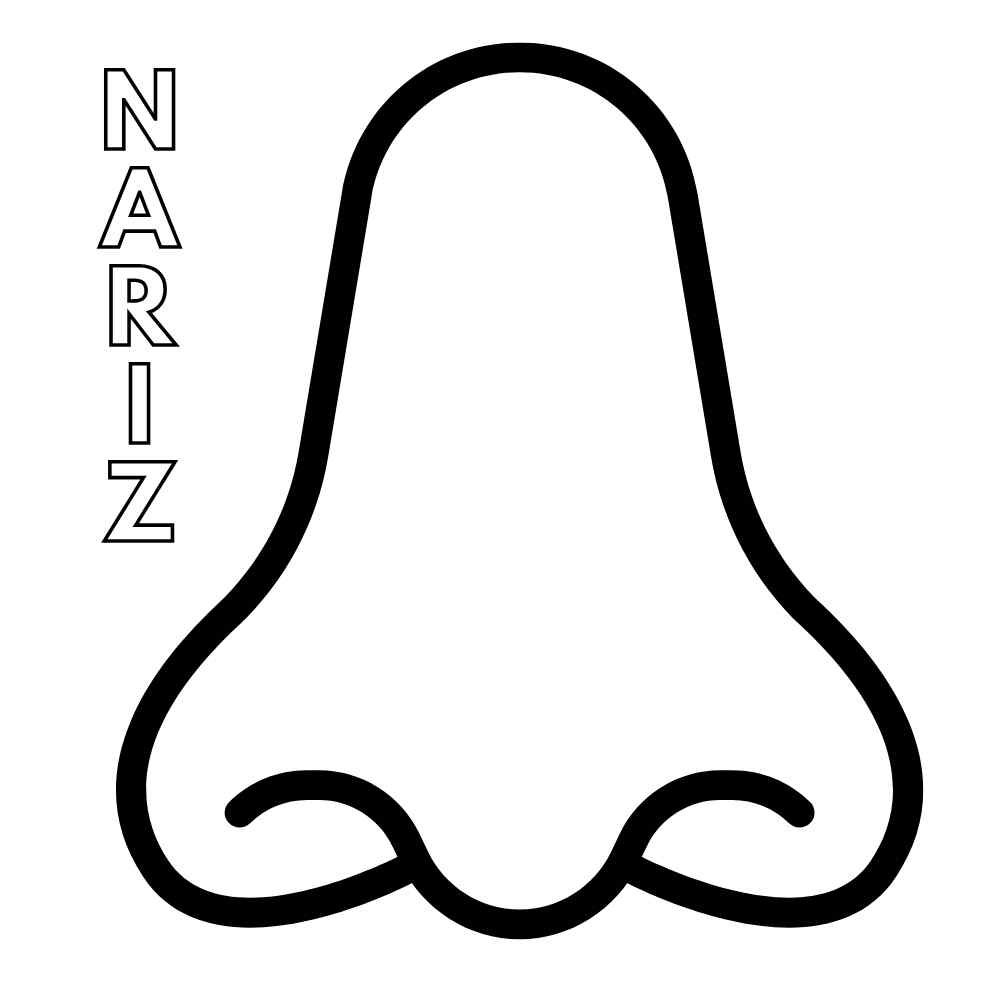 molde de nariz para imprimir