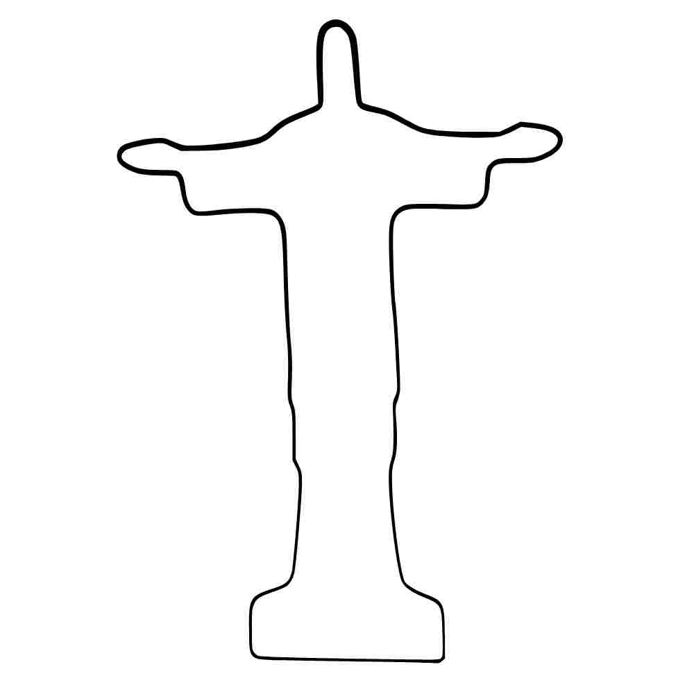 molde do cristo redentor em eva