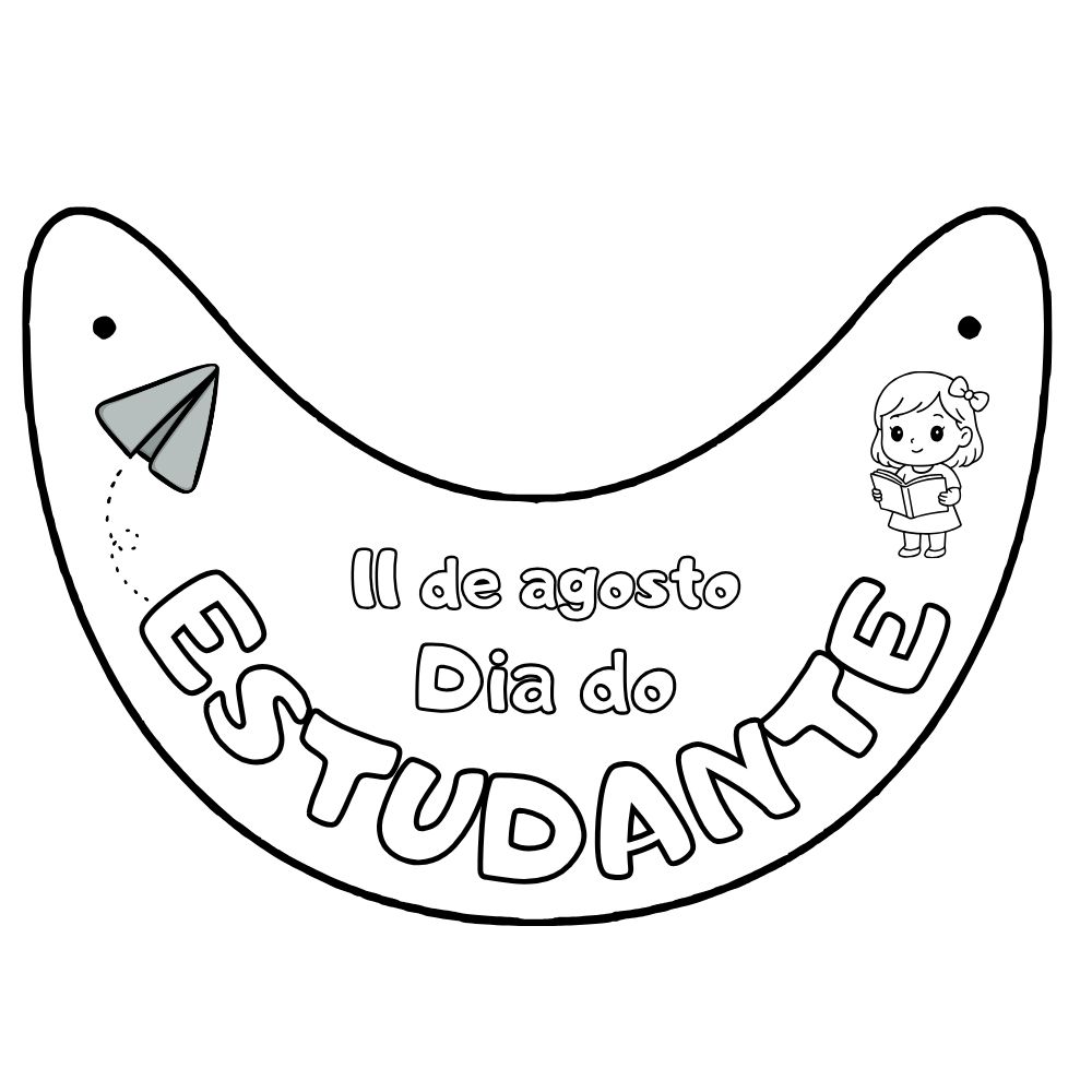 viseira dia do estudante para imprimir