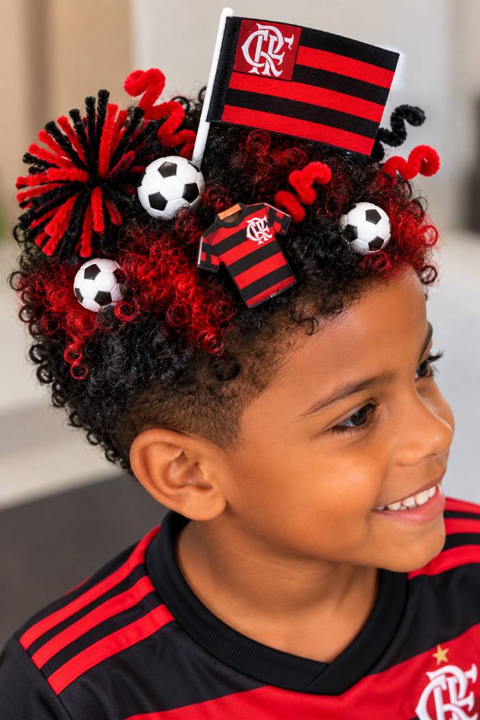 cabelo maluco do flamengo