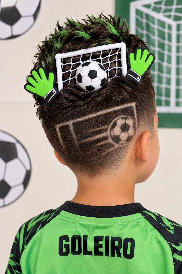 Cabelo maluco de goleiro