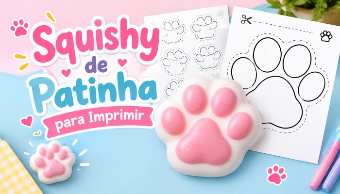 Molde de squishy de patinha