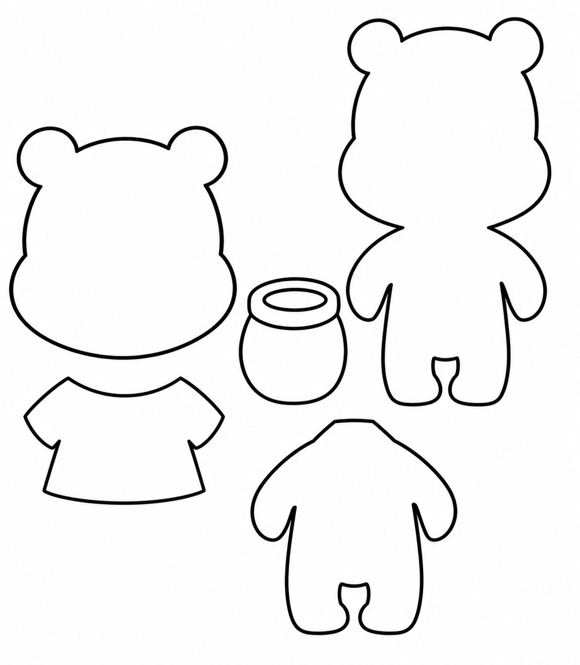molde ursiho pooh